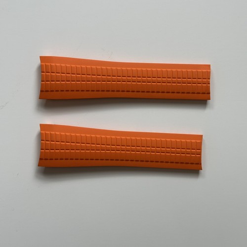 Authentic 22mm Patek Philippe Aquanaut 5968A 5968G Orange Rubber Strap - 第 1/5 張圖片