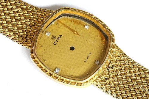 Cyma 604SP Le Cocle Swiss unisex watch case for parts/restore - Imagen 5 de 12