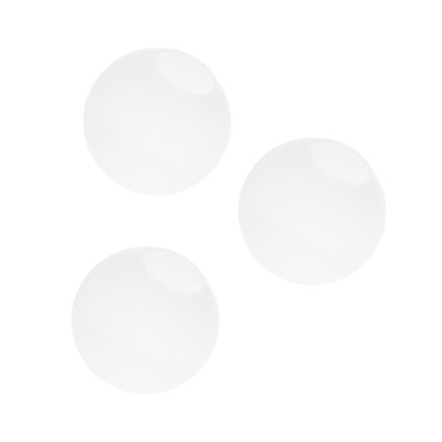  3pcs Frosted Glass Globe Lampe Schattenmilchweiß runde Ersatz Wohnzimmer