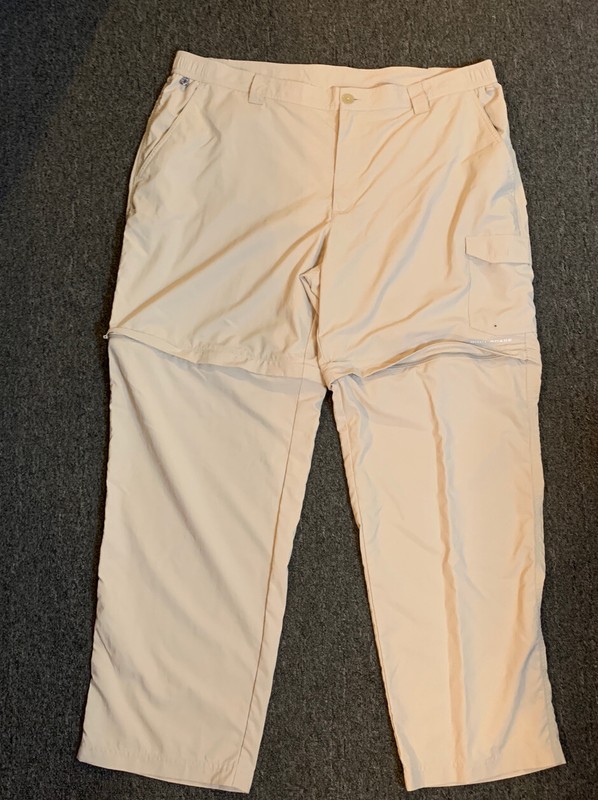 coloumbia Men’s pfg comvertible pants size 42x32 beige