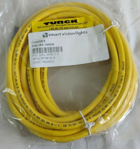 Cables de luz de artificial COGNEX IVSL-5PM12-5 P/n: 185-1089R