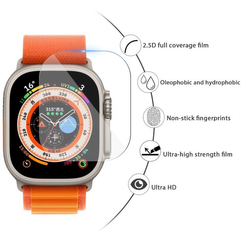 1/2/3 VITRE PLATE VERRE 2.5D Protection Apple Watch 38 40 41 42 44 45 46 49 mm - 第 8/19 張圖片