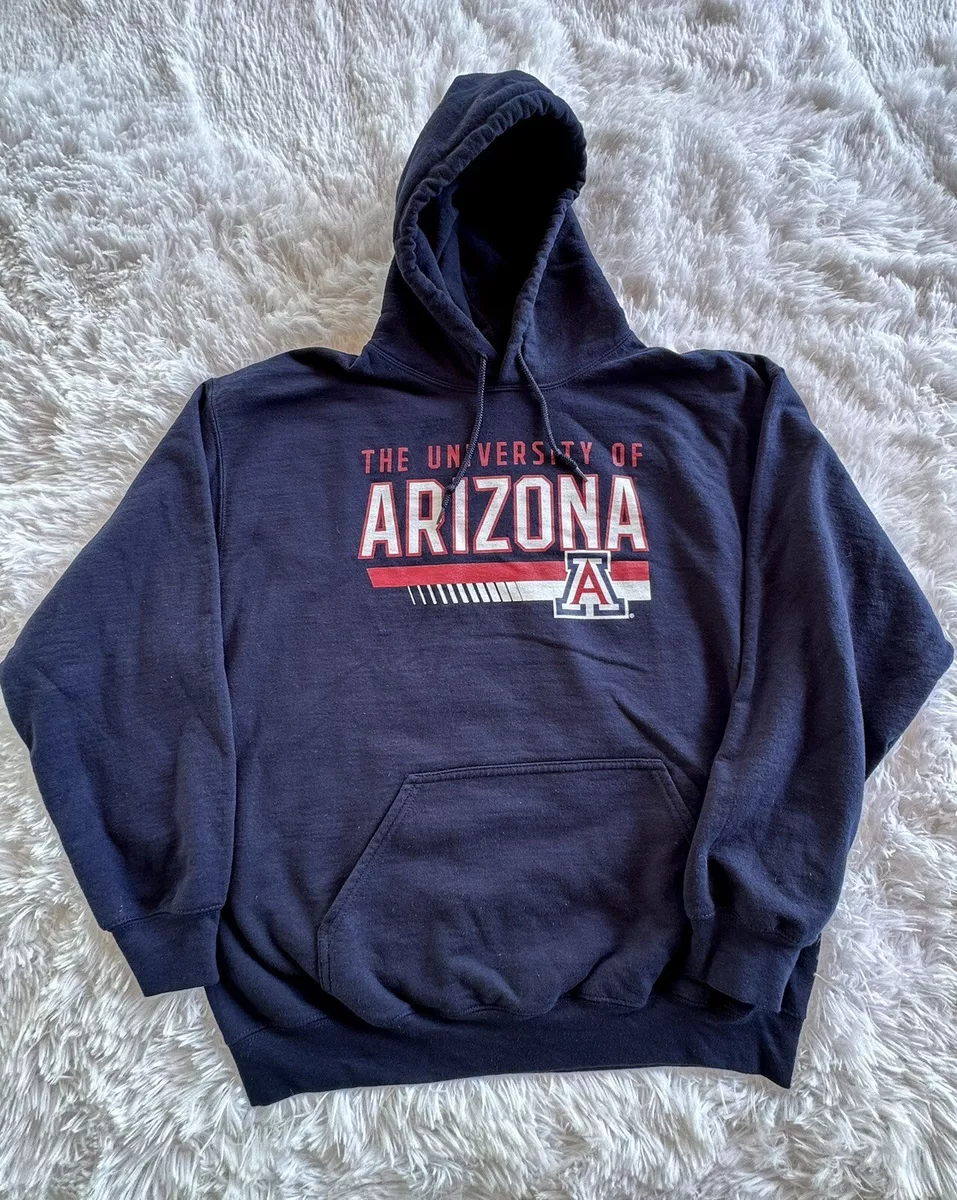 University of Arizona Hoodie Adult Large Blue Pullover Sweatshirt Captivating