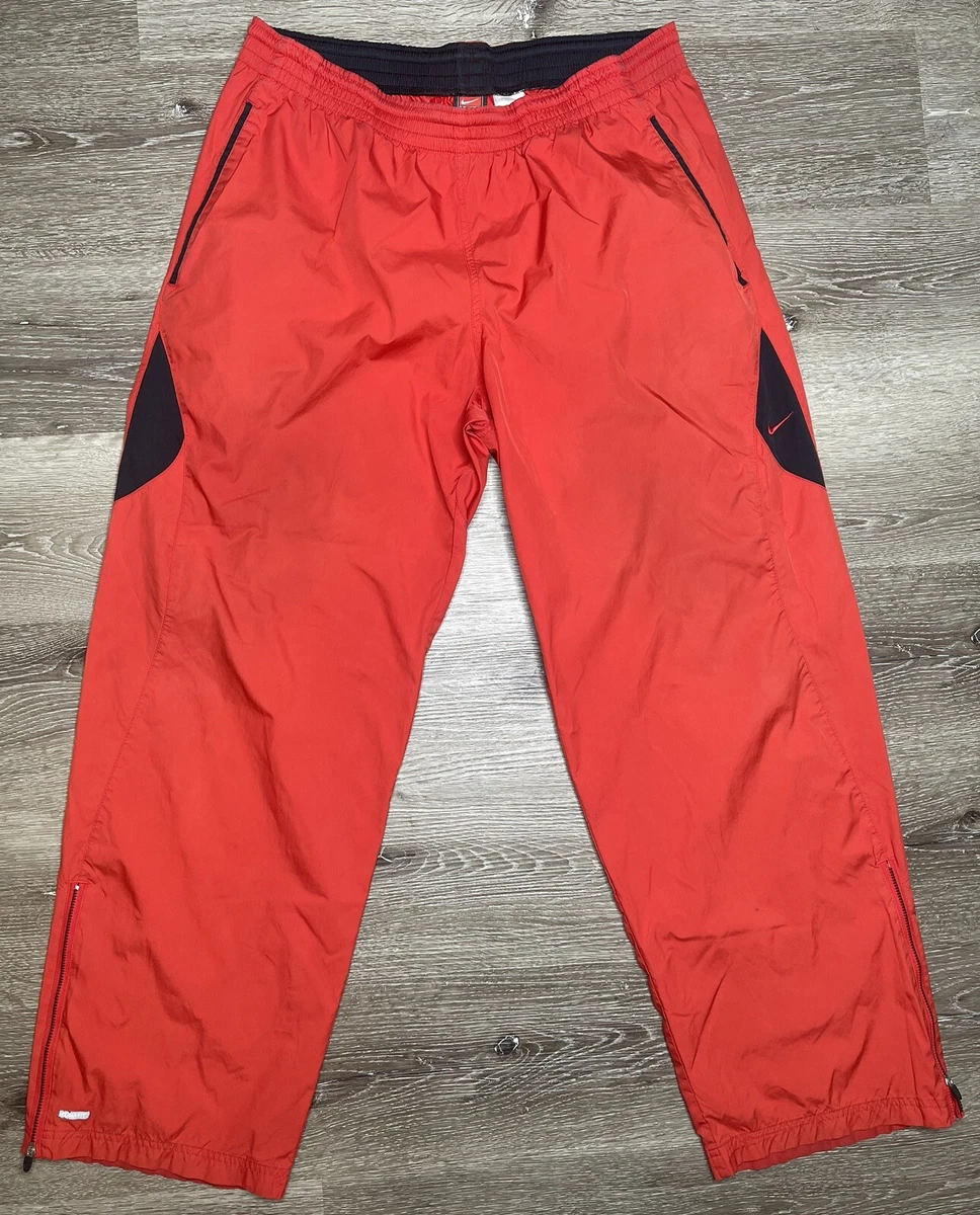 Vtg Nike Team Clima-Fit Track Pants Y2K Size XL Straight Leg Ankle