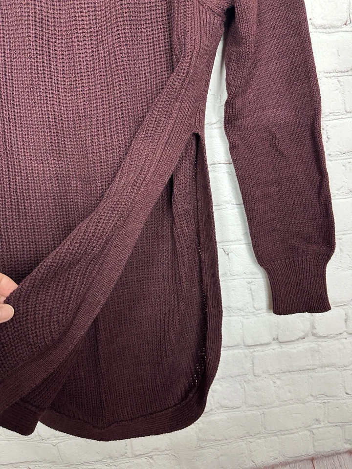 RD стиль красный женщин длинным рукавом открытые стороны туника свитер sz S GUC - Изображение 2 из 4