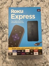 Roku 3930RW Express HD Streaming Media Player - Black Open Box. See Description