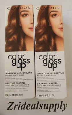Clairol Color Gloss Up Hair Toning Gloss, Warm Caramel Brownie PACK OF 2