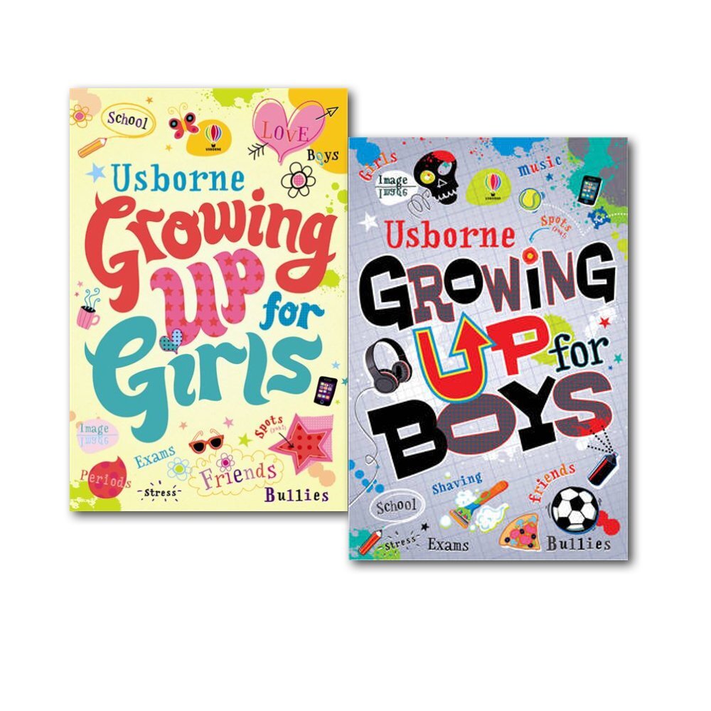 Usborne Growing Up For Girls And Boys Collection 2 Books Set Teens Young Adults