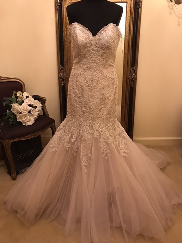 Mori lee Wedding Dress Style 8125 MARIELA Size 12 Ivory/Caramel New W/Tags - Picture 2 of 12
