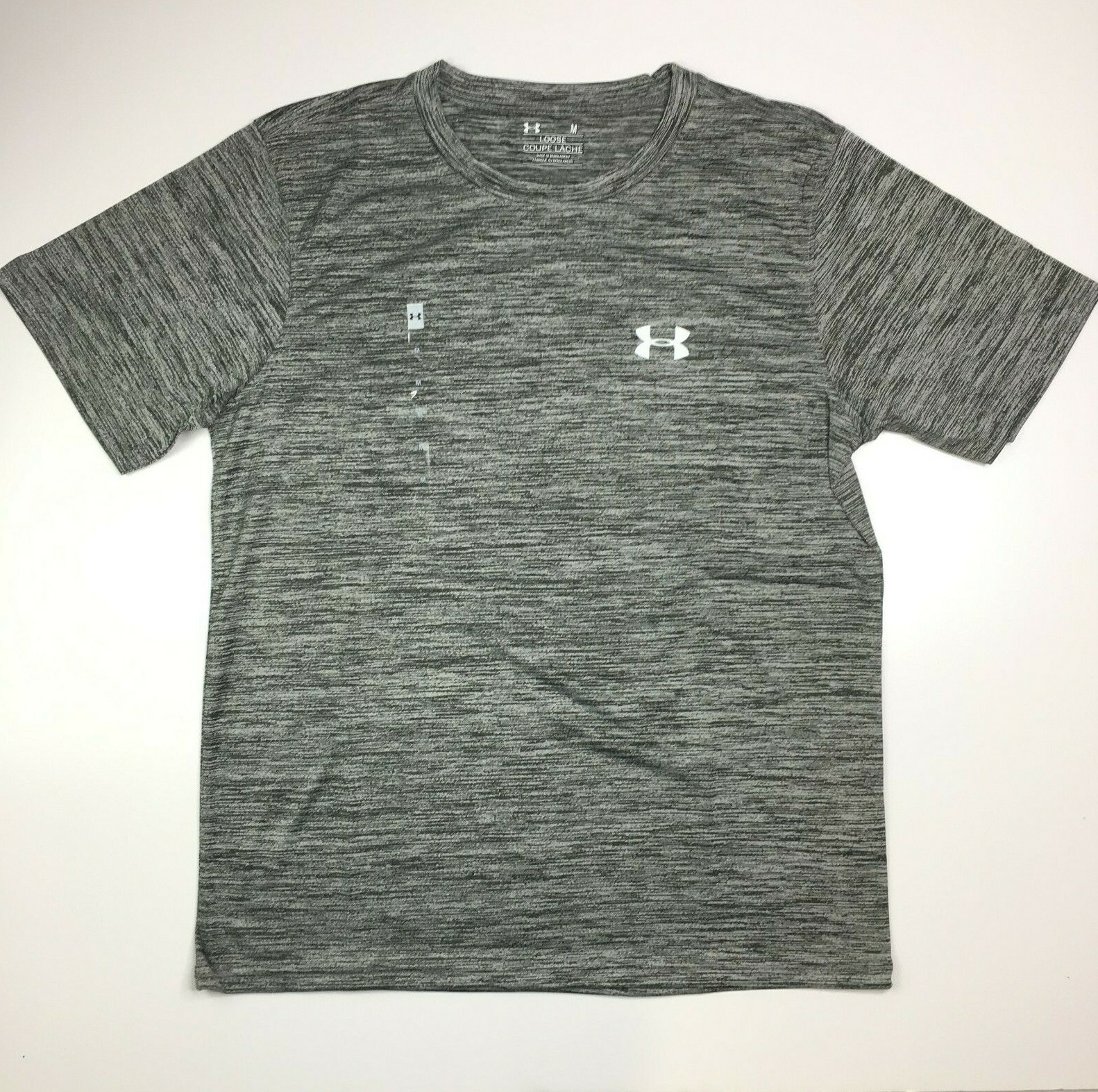 Under Armour Loose Coupe Lache Heather Gray Lightweight Shirt Mens MED ...