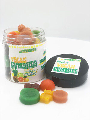 Tropical Calming Gummies: Sugar Free, Animal Free, pain relief gummies