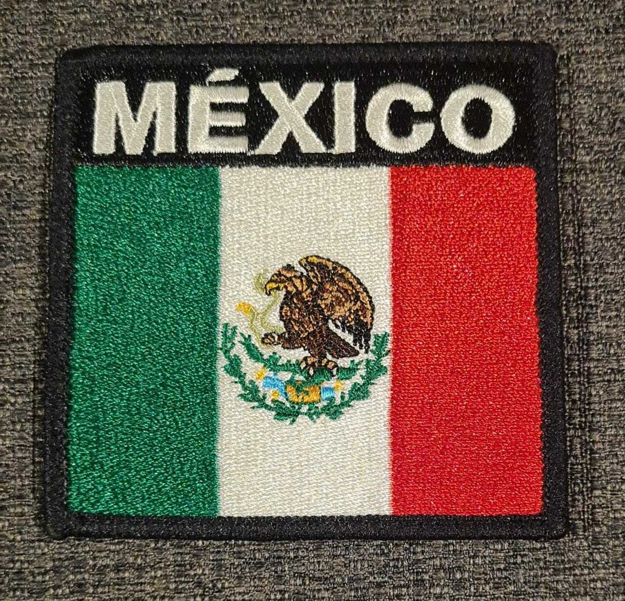OFFICIAL MEXICO MEXICAN FLAG FEDERAL UNIFORM PATCH FIREFIGHTER