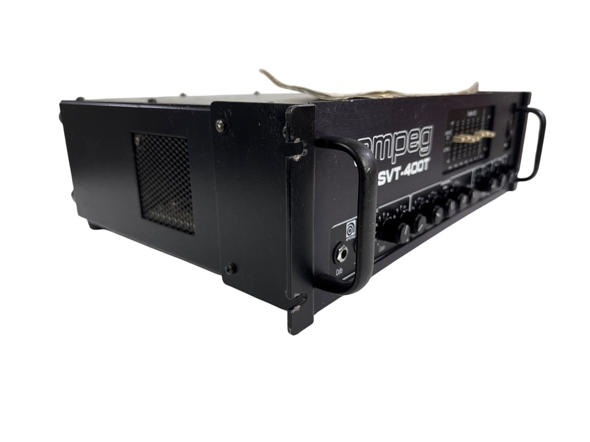 Ampeg SVT-400T 400 Watt Rack Mountable Bass Amplifier Head +