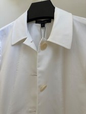 NEW Lafayette 148 New York White Jacket Collar Buttons 2 Pockets 96% Cotton ~ 10