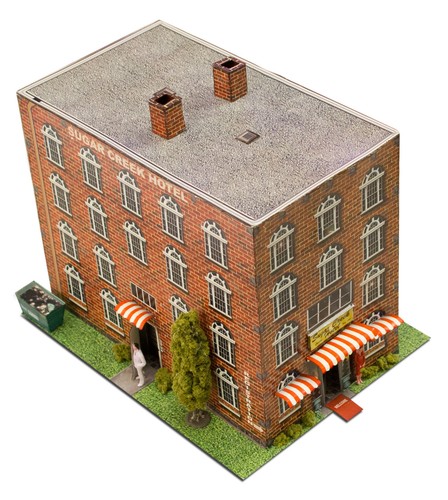 BK 4807 1:48 Scale "Hotel" Photo Real Scale Building Kit Innovative Hobby Supply - 第 10/12 張圖片
