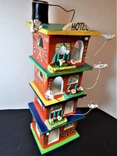 Mexican Pottery FOLK ART SCULPTURE 17" TALL Hotel ORTEGA signed Candelario style