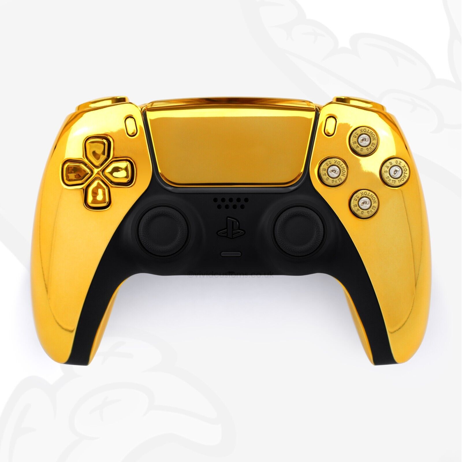 Custom PS5 Controller Gold Bullet Mod PlayStation 5 DualSense Wireless  Gamepad