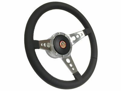 1968-78 Mustang S9 Leather Steering Wheel Cobra Kit  3-Spoke Holes