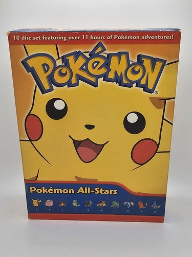 Pokemon 10 Disc All Stars DVD Box Set 11 Hours Of Pokemon Adventures - Afbeelding 1 van 11