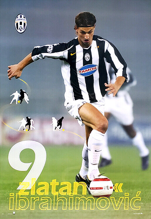 ZLATAN IBRAHIMOVIC 2005 Juventus FC Italian Soccer Vintage ZLATAN IBRAHIMOVIC 2005 Juventus FC Italian Soccer Vintage