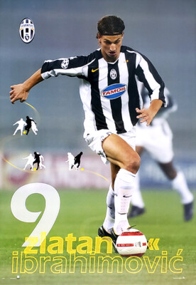 ZLATAN IBRAHIMOVIC 2005 Juventus FC Italian Soccer Vintage ZLATAN IBRAHIMOVIC 2005 Juventus FC Italian Soccer Vintage