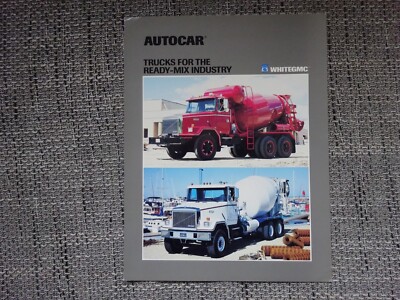 Volvo White GMC Truck USA Prospekt Sheet Brochure 1987 English selten rare