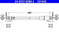 ATE 24.5237-0288.3 Bremsschlauch