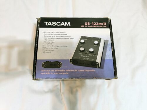 TASCAM US-122 MKII USB/Audio/MIDI Interface (Sound Card Preamp XLR Jack) - Picture 2 of 8