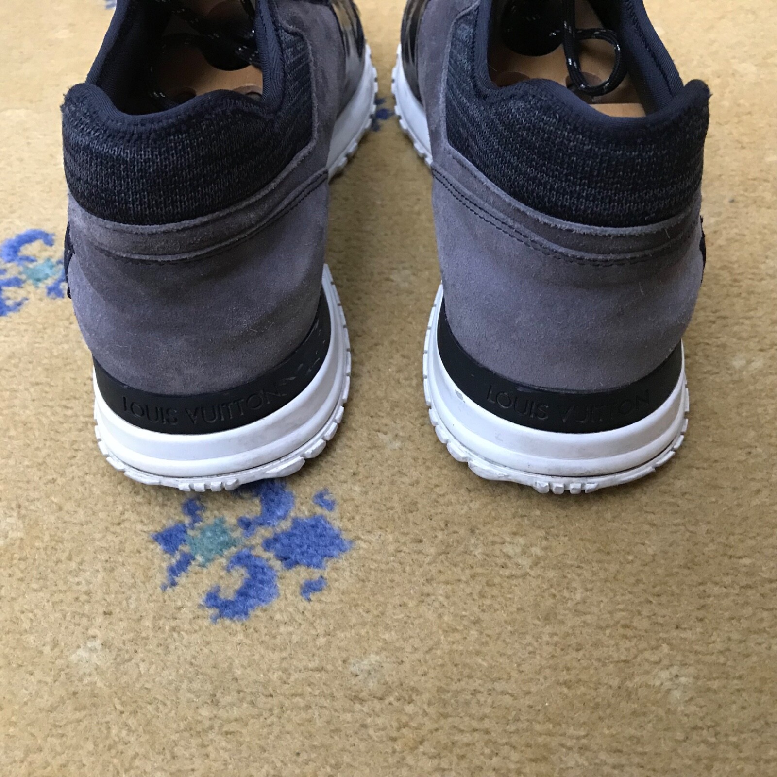 Louis Vuitton Trainers Sneakers Shoes Run Away Suede Leather UK 10 US 11 44 Mens thumbnail 9