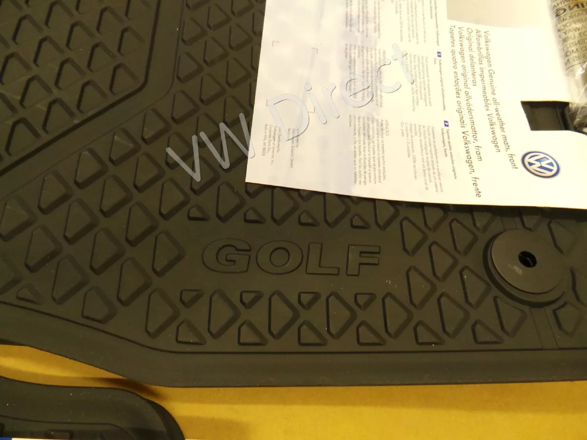 Genuine VW MK7 Golf RHD Set of Front All Weather Rubber Floor