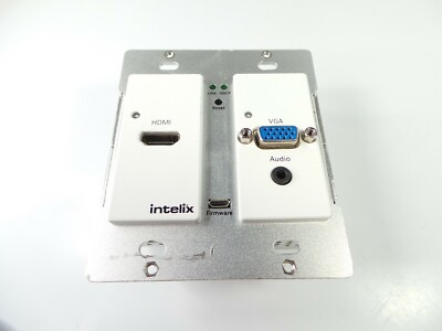 Intelix AS-1H1V-WP HDMI/VGA Auto Switching Wallplate HDBaseT Port HTPC