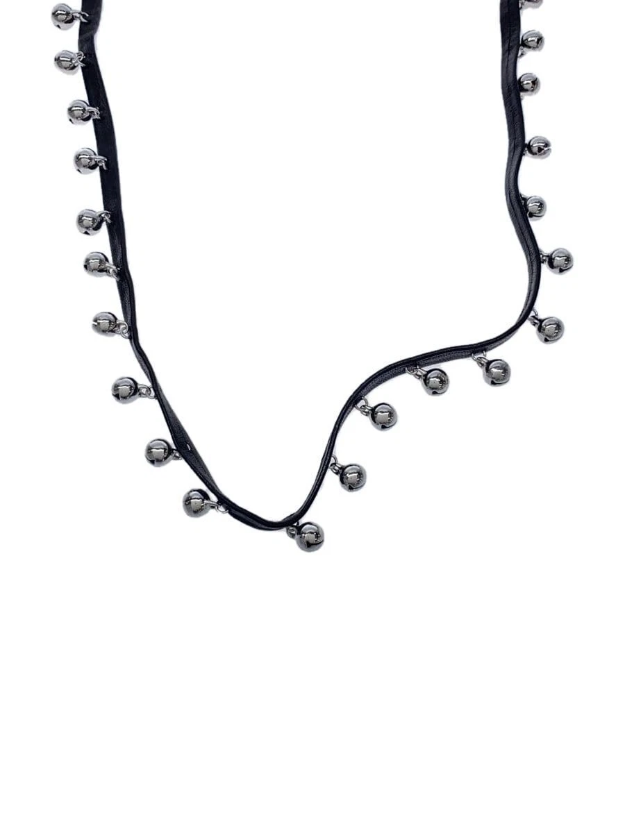 Collier Christian Dior cuir BLK sans haut femme 