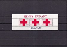 SA29e Netherlands Antilles 1978 Red Cross, Henry Dunant, mint sheet.