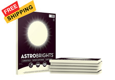 Astrobrights Colored Cardstock, 8.5" x 11", 65 lb/176 gsm, 8.5 " x Cream
