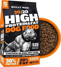 High Protein Dry Dog Food for Puppies  Adults Muscle  Weight Gain 5lb Chicken