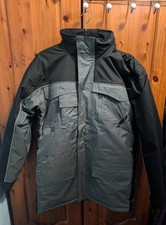 Portwest S562 Ripstop RS Parka in black and grey.