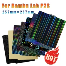 3D Printer Build Plate For Bambu Lab P2S Heated Build Plate Spring Plate 257mm