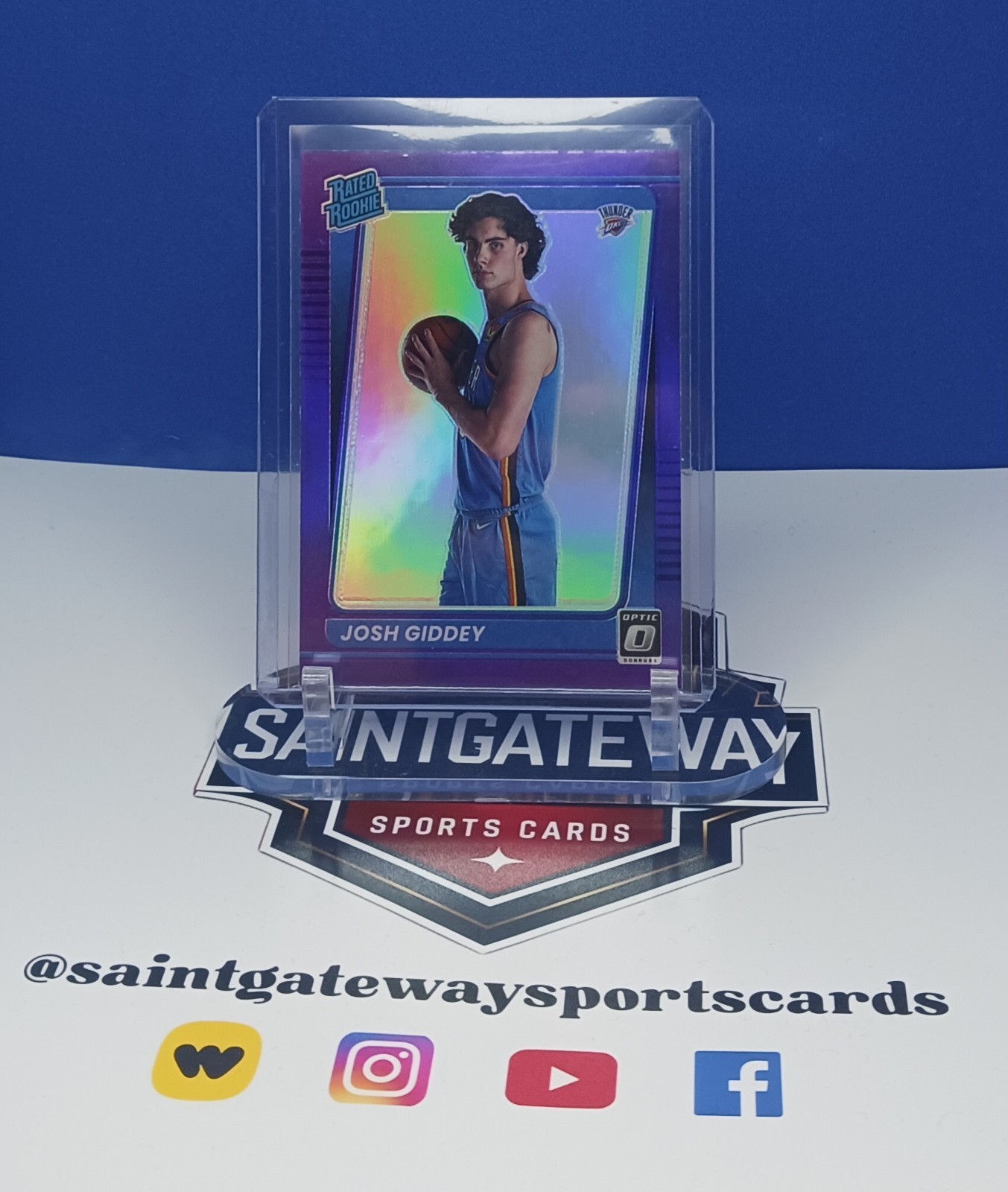 2021-22 Donruss Optic #152 Josh Giddey Purple