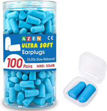 200pcs Ear Plugs Soft Foam Sleep 100pair Travel Noise Shooting Working Lot Bulk