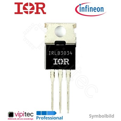 IRLB3034 N-Kanal MOSFET 40V 195A 375W 827ns THT TO-220AB TTL 3034 IRLB3034PBF