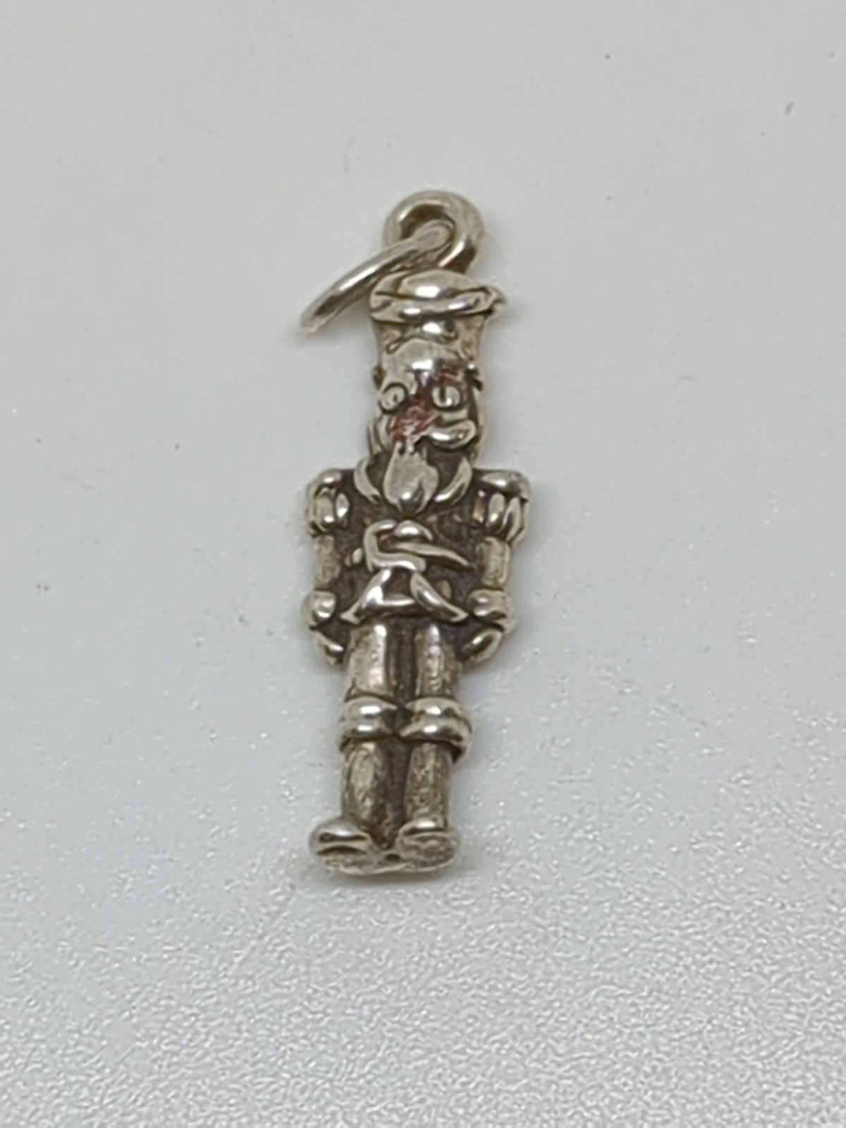 Sterling Silver 925 Small Nutcracker Charm - Read - image 1