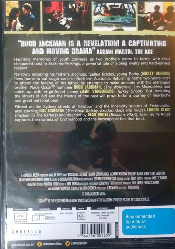 ERSKINEVILLE KINGS Region kostenlose DVD Hugh Jackan Joel Egerton in ausgezeichnetem Zustand - Bild 2 von 2