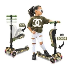 Hurtle ScootKid 3-Wheel Kids Scooter – Convenient Lightweight Off Road HURLEX