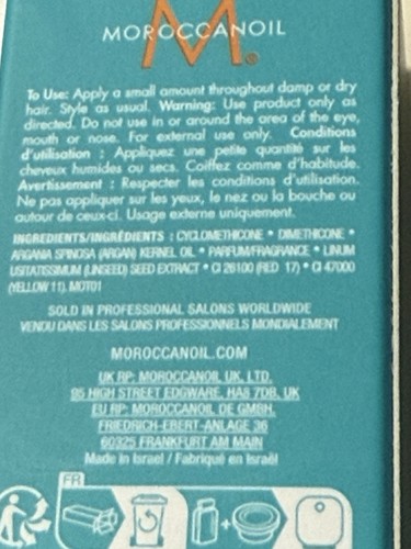 MOROCCANOIL Hair Treatment Travel Size 15ml Brand New For All Hair Types - Picture 7 of 7