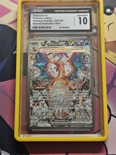 Obsidian Flames Charizard ex SIR 223/197 CGC 10 GEM MINT Pokémon Card