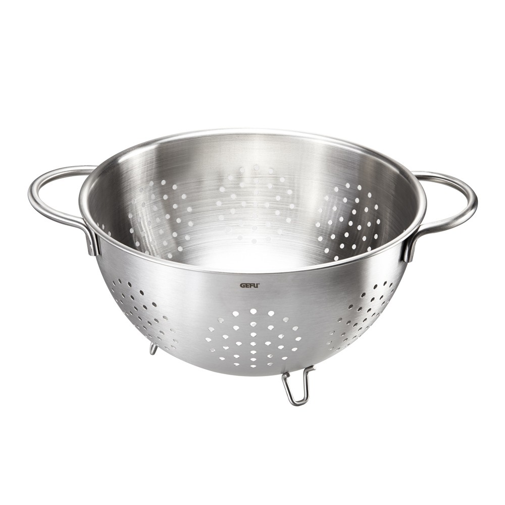 Passoire Premio 24 cm inox | Égouttoir en acier inoxydable haut de gamme 33x26 cm