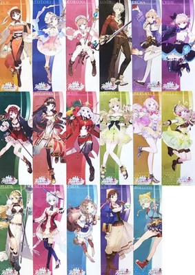 Gust Koei Tecmo Atelier Nelke 17 Character Poster Set Anime PS4 Vita Switch