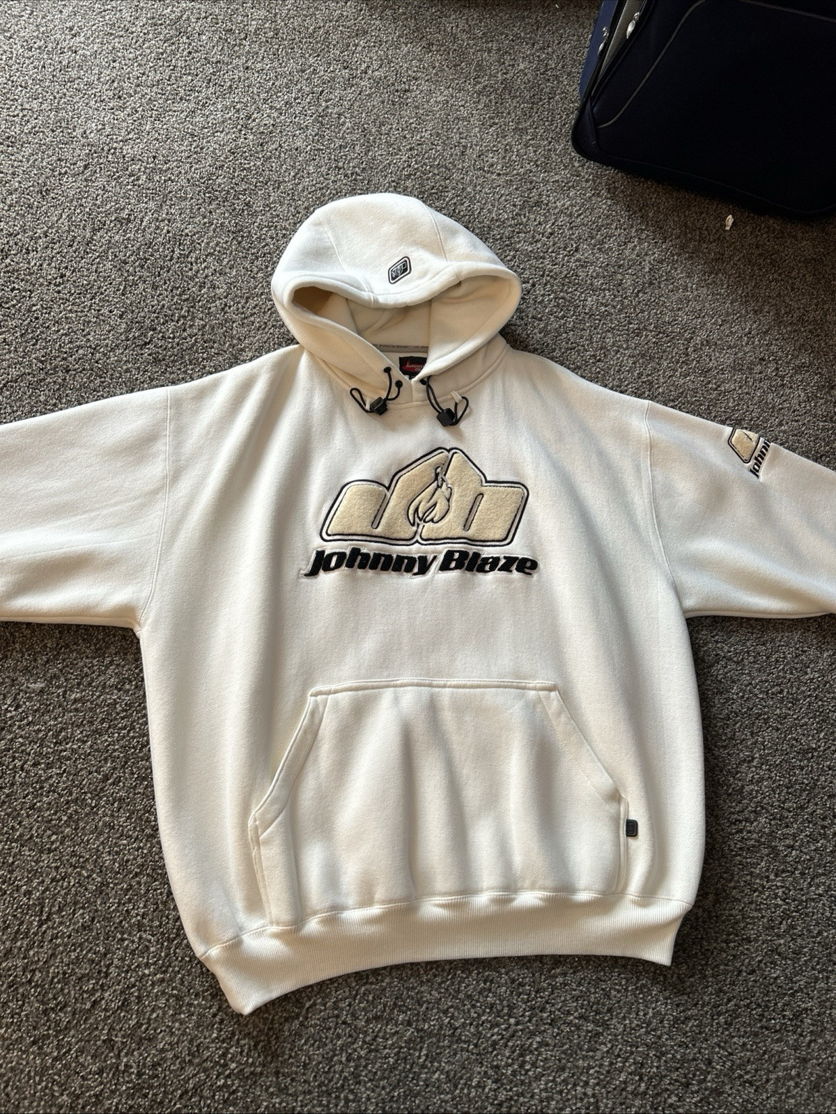 90s B-BOY Johnny Blaze ブラックパーカー XLサイズ Johnny blaze hoodie sweatshirt - Gem