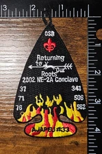 NE-2A Conclave 2002 Ajapeu Lodge 33 Host BSA WWW Arrow Patch