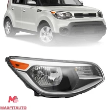 For 2014-2019 Kia Soul Headlight Headlamp Halogen W/O Bulbs Passenger Side Right